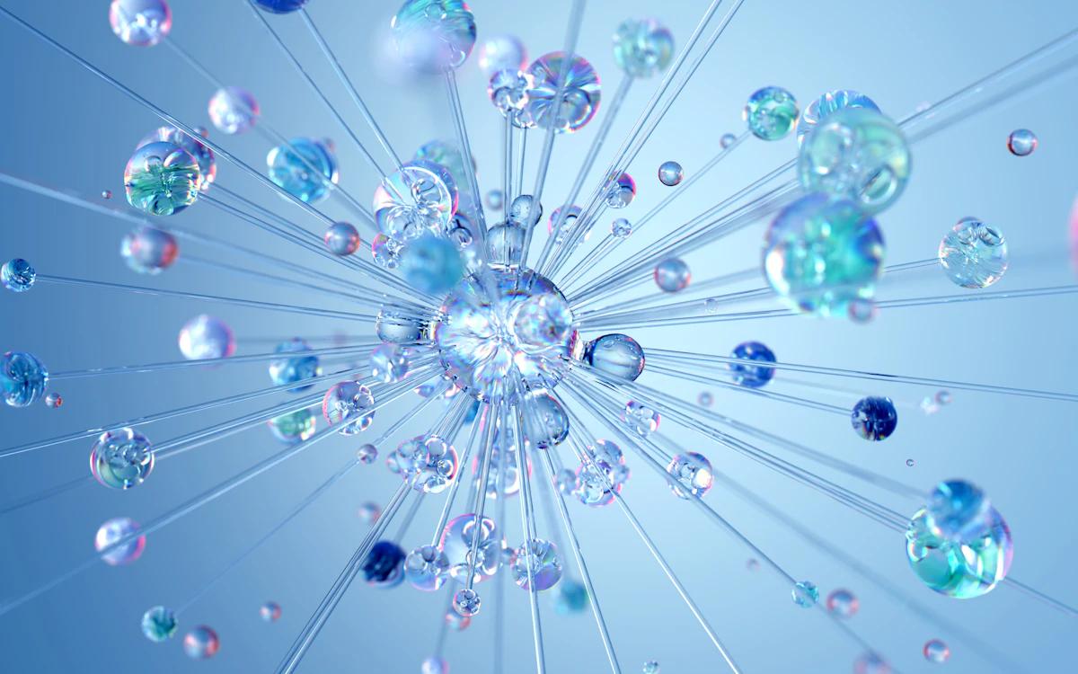 Abstract render of a branching neural network